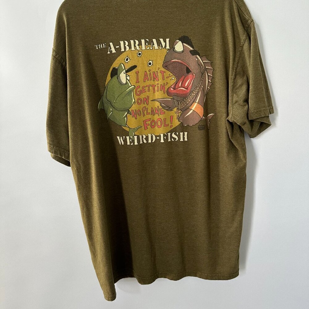 The A-Team Weird Fish Green "A-Bream" XXL Men's Tee Shirt *Rare find in the US* - Picture 2 of 7